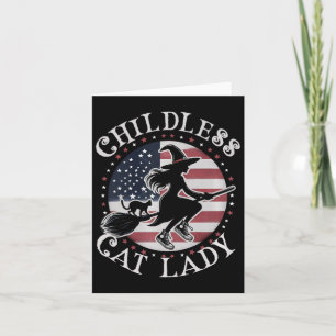 Cute Childless Cat Lady Wicked Witches For Kamala Card