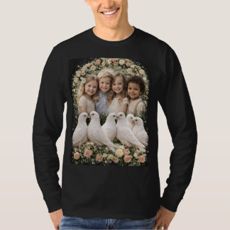 Cute children & Birds T-Shirt
