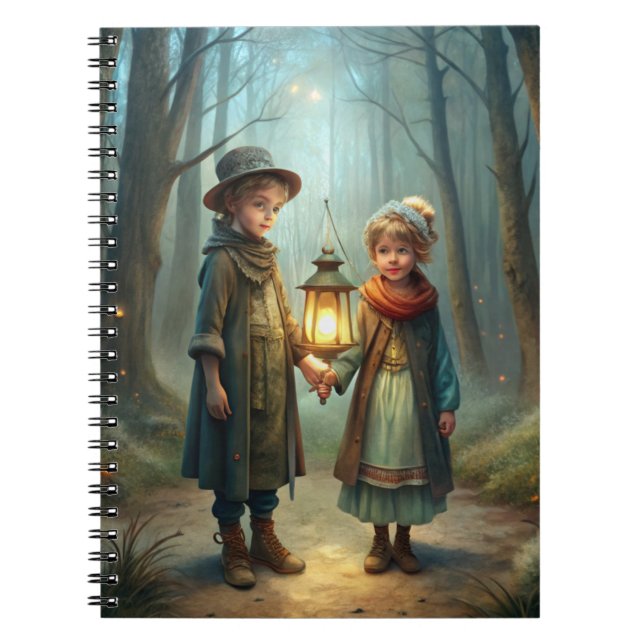 Cute Children in Winter Notebook (Front)