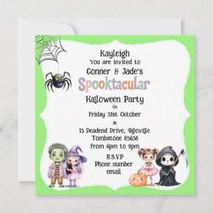 Cute Children's Halloween Party 1 Invitation