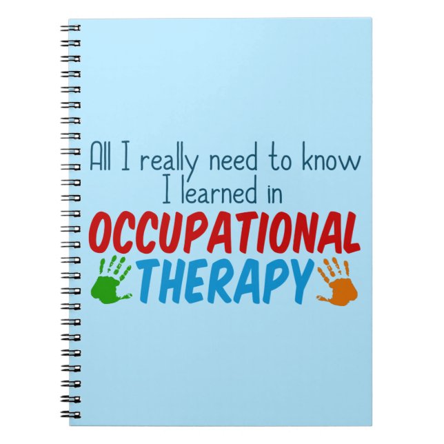 Cute Childrens Occupational Therapist Notebook (Front)