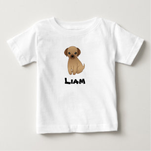 Cute children's t-shirt monogram with doggie