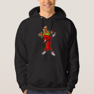 Cute Chilli Dabbing Pepper Mexican Hot Jalapeno Da Hoodie