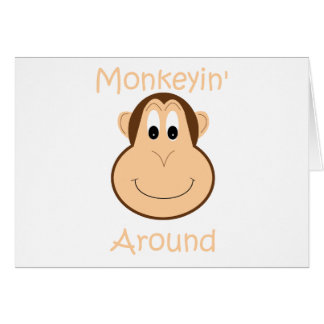 Cute chimp card
