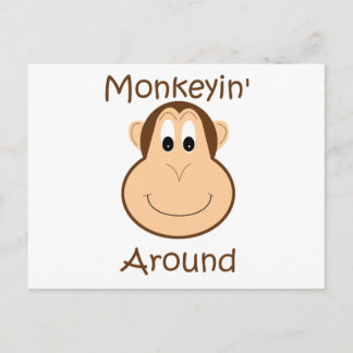 Cute chimp postcard