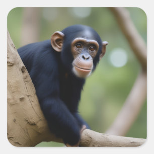Cute Chimp Sticker