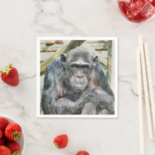 CUTE CHIMPANZEE NAPKIN