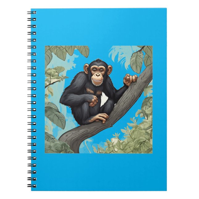 Cute Chimpanzee Notebook (Front)