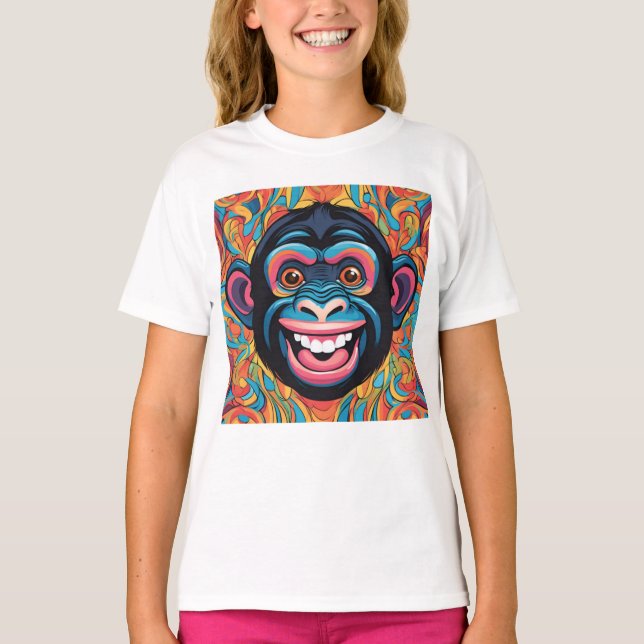 Cute Chimpanzee T-Shirt (Front)