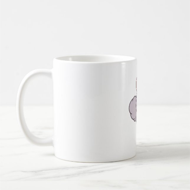 Cute Chinchilla Charm Coffee Mug (Left)