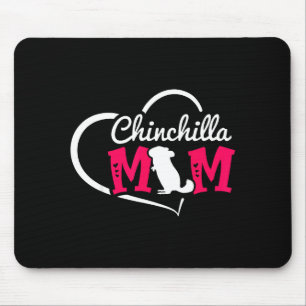 Cute chinchilla mum chinchilla heart Cute chinchil Mouse Pad