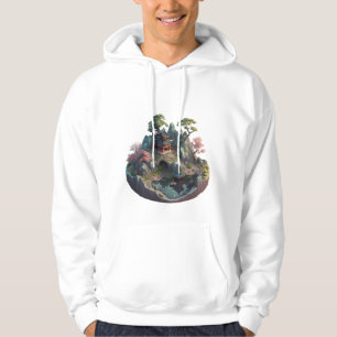 Cute Chinese Fantasy 3D Landscape Hooded Shirt