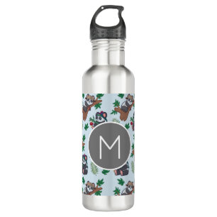 Cute Chinese Pandas Pattern Monogram 710 Ml Water Bottle