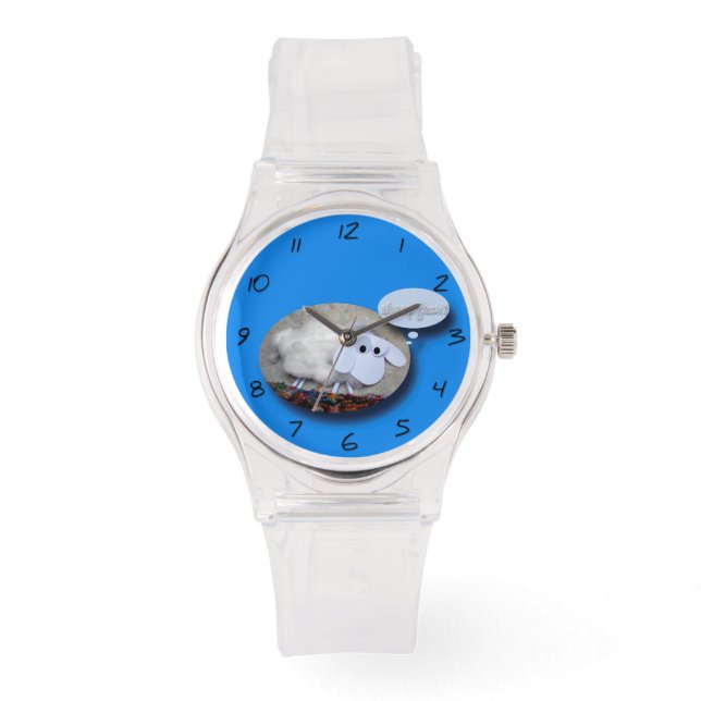 Cute Chinese Sheep Year Astrology Zodiac Birthday Watch (Front)