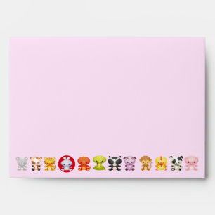 Cute Chinese Zodiac Cartoon Animals Envelope