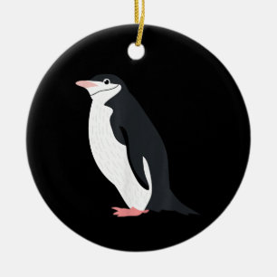 Cute Chinstrap Penguin Funny Antarctic Animal Love Ceramic Ornament