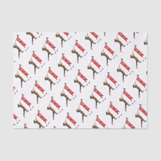Cute Chipmunk Announcer Tissue Paper (Front)