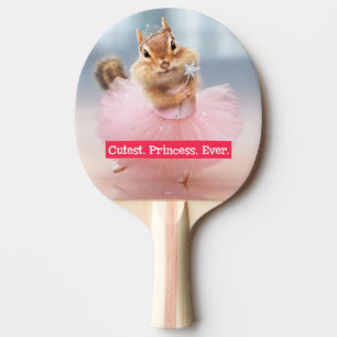 Cute Chipmunk Ballerina in tutu at Dance Studio Ping Pong Paddle