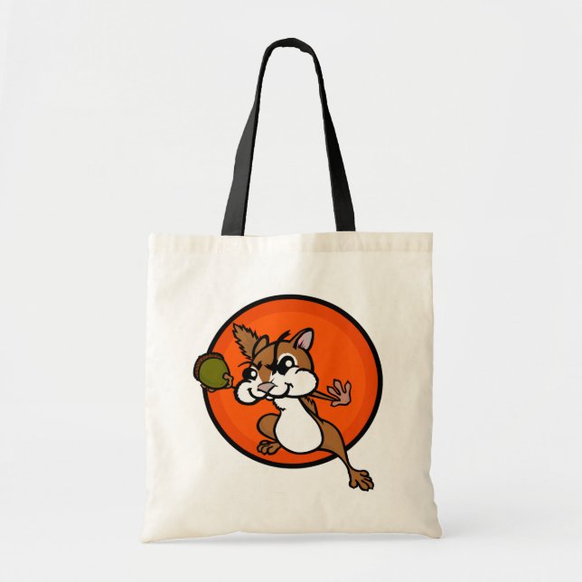 CUTE CHIPMUNK BUDGET TOTE BAG (Front)