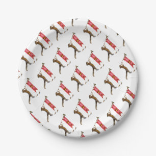 Cute Chipmunk Herald Paper Plate