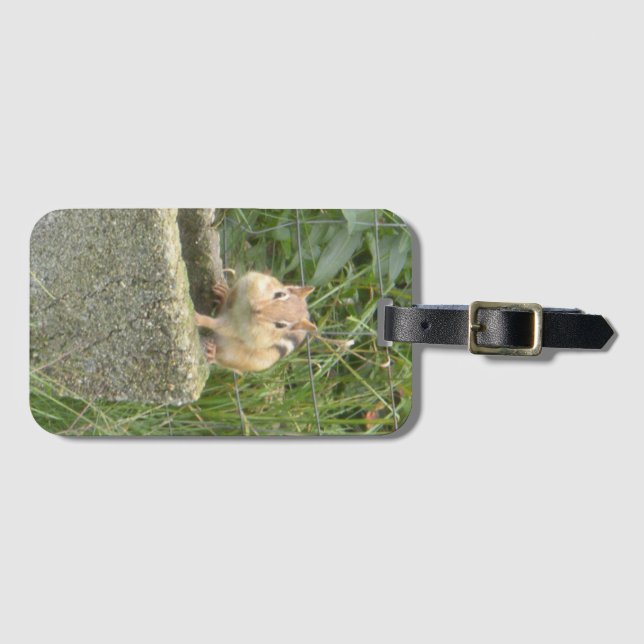Cute Chipmunk Luggage Tag (Front Horizontal)