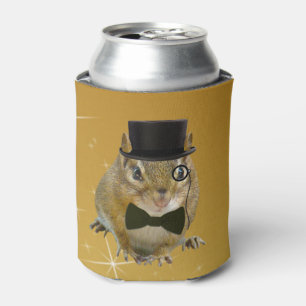 Cute Chipmunk New Year’s Eve Party Can Cooler