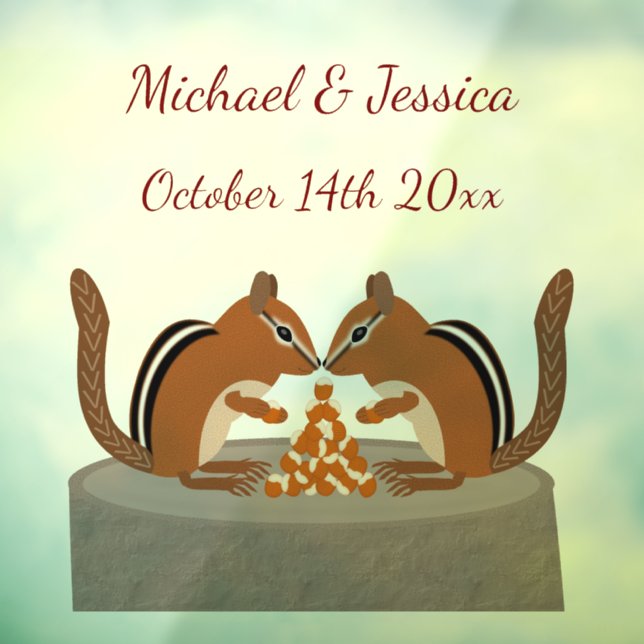 Cute Chipmunks Fall Wedding Custom (Sheet 3)