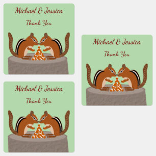 Cute Chipmunks Fall Wedding Custom