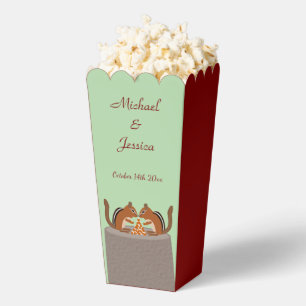 Cute Chipmunks Fall Wedding Custom Favour Box