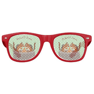 Cute Chipmunks Fall Wedding Custom Retro Sunglasses