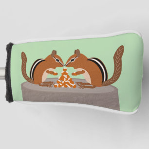 Cute Chipmunks Fall Wedding Golf Head Cover