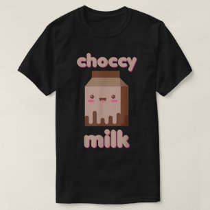 Cute Choccy Milk Kawaii Design T-Shirt