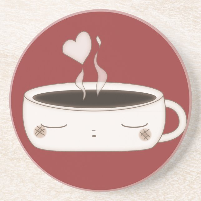 cute choco cup coaster (Front)