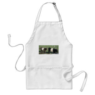 Cute Chocolate & Black Belted Calves Standard Apron