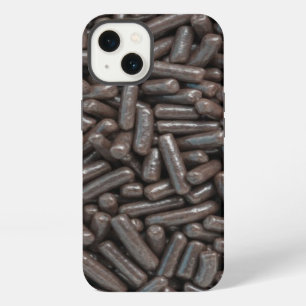 Cute Chocolate Brown Sprinkles Candy Adorable iPhone 13 Case