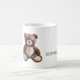 Cute Chocolate Brown Teddy Bear Coffee Mug