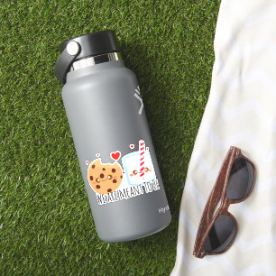 Cute Chocolate Chip Cookie And Glass Of Milk