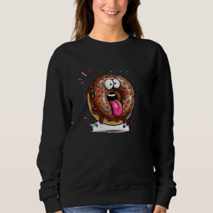 Cute Chocolate Glazed Sprinkles Pullover