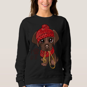 Cute Chocolate Labrador Choco Labs Sweatshirt