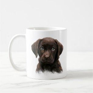 Cute Chocolate Labrador Coffee Mug