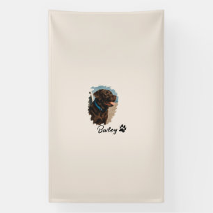 Cute Chocolate Labrador Dog – Bailey Pet Gift Banner