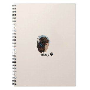 Cute Chocolate Labrador Dog – Bailey Pet Gift Notebook