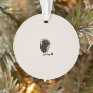 Cute Chocolate Labrador Dog – Bailey Pet Gift Ornament