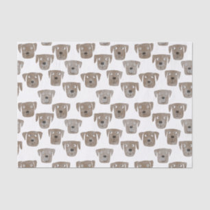 Cute Chocolate Labrador Retriever Dog Pattern Tissue Paper