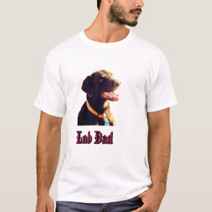 Cute Chocolate Labrador Retriever Dog Portrait  T-Shirt