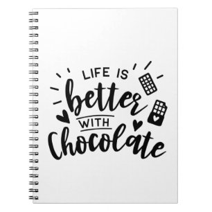 Cute Chocolate Lover Chocoholic Foodie Diet Cook Notebook