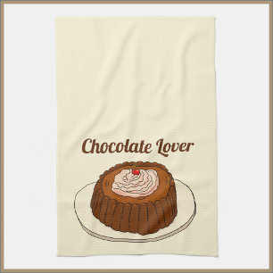 Cute Chocolate Lover Tea Towel