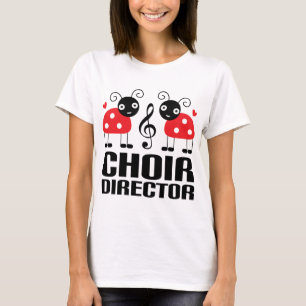 Cute Choir Director Red Ladybugs T-Shirt