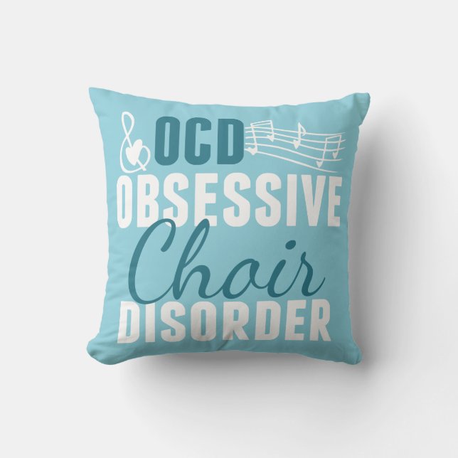 Cute Choir Obsessed Cushion (Front)