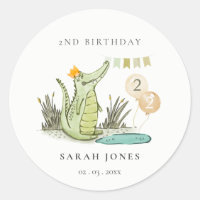 Cute Chomp Alligator in Swamp Any Age Birthday